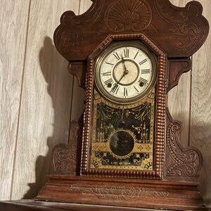 Vintage Brown Wall Clock